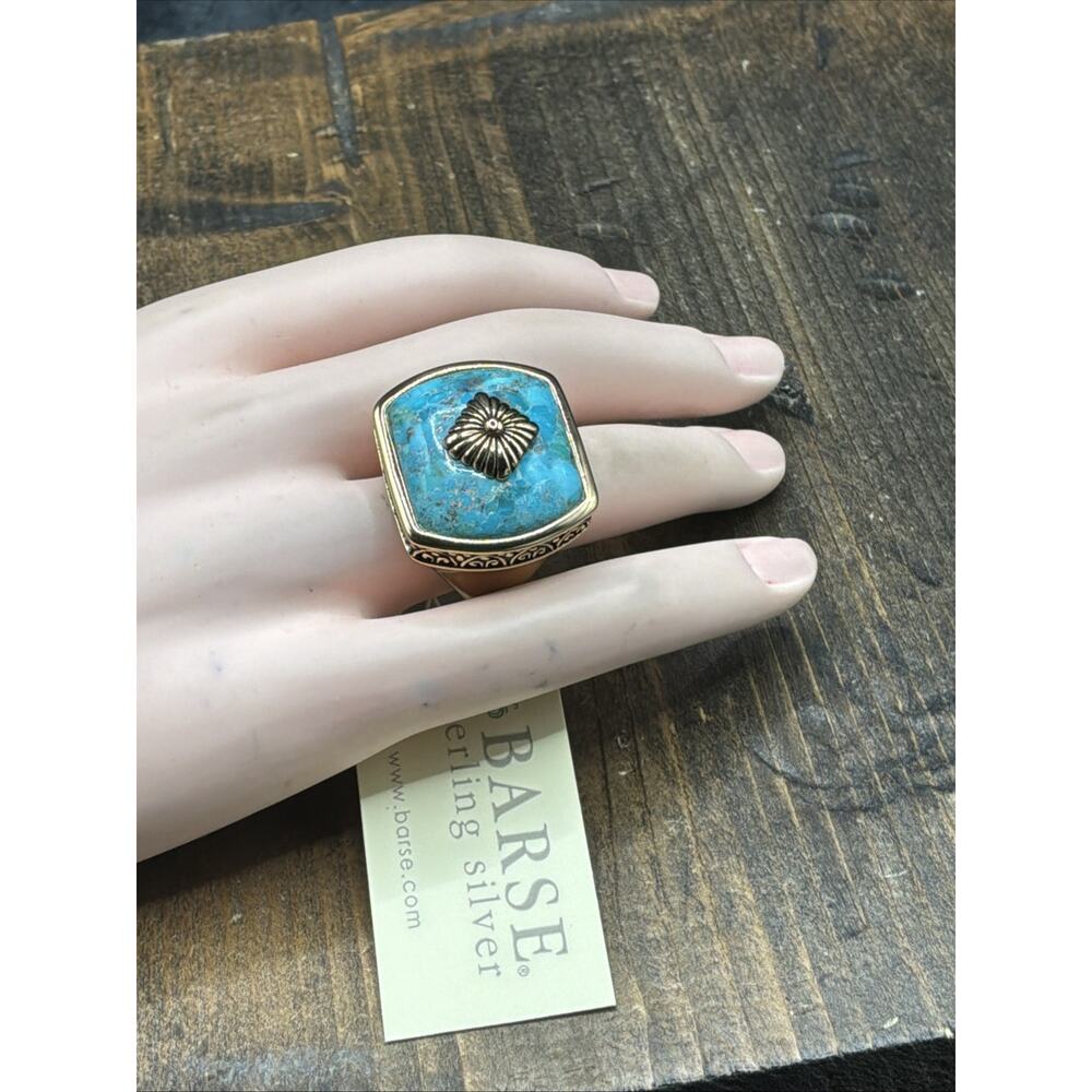 Barse Raja Turquoise Ring-Bronze- 9.75-NWT - Picture 4 of 6